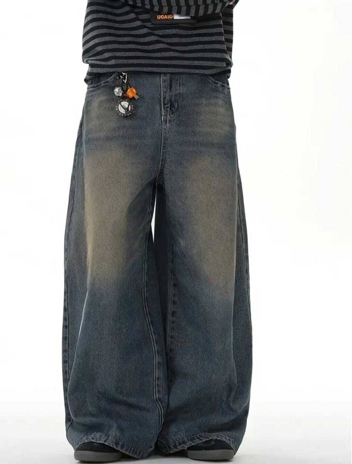 ESLITA Baggy Fit Women Dark Blue Jeans