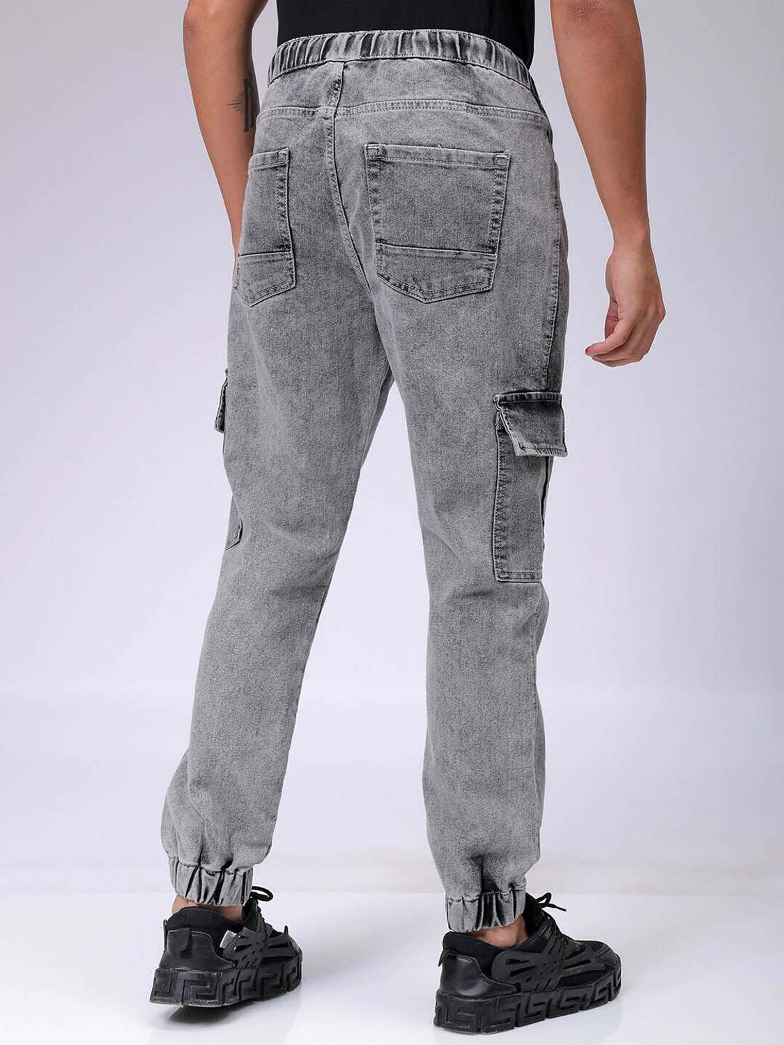 Image of The Indian Garage Co. Regular Men Grey Jeans