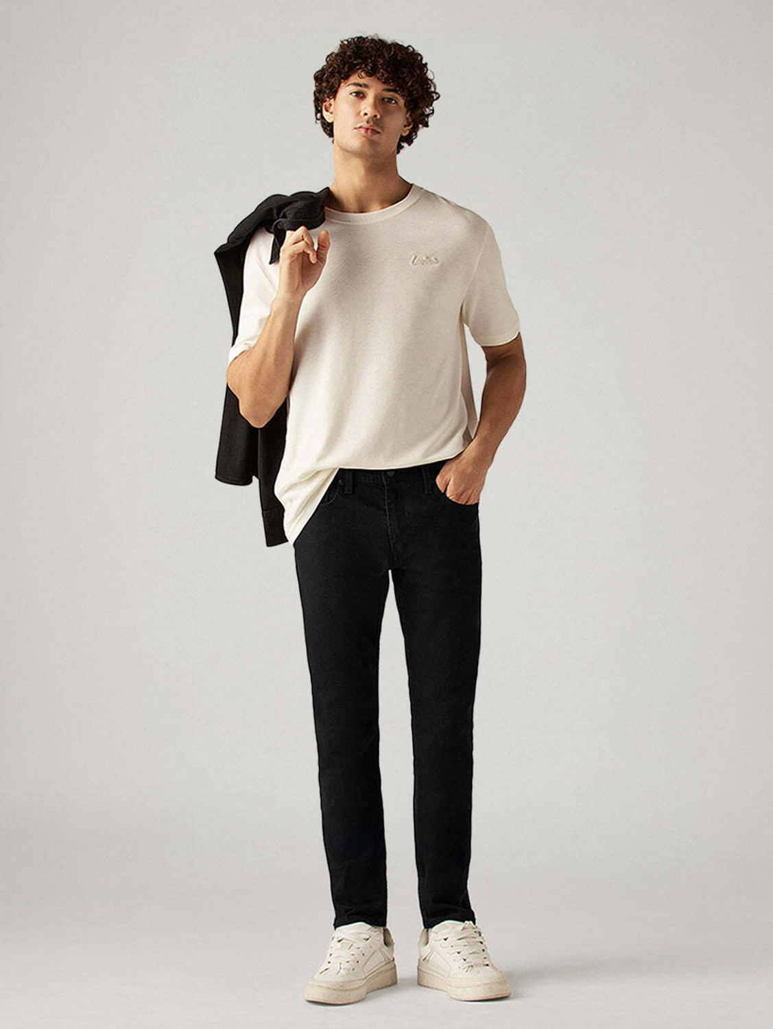 Image of LEVI'S Tapered Fit Men Black Jeans