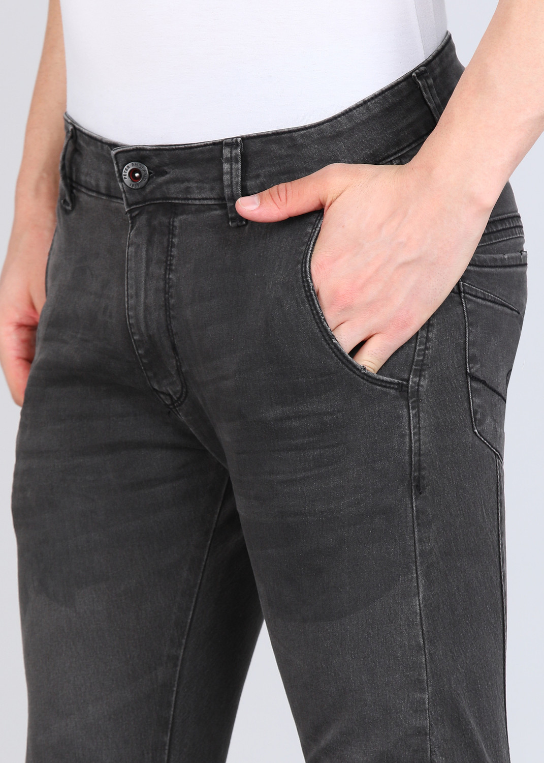 Image of PETER ENGLAND Men Grey Jeans