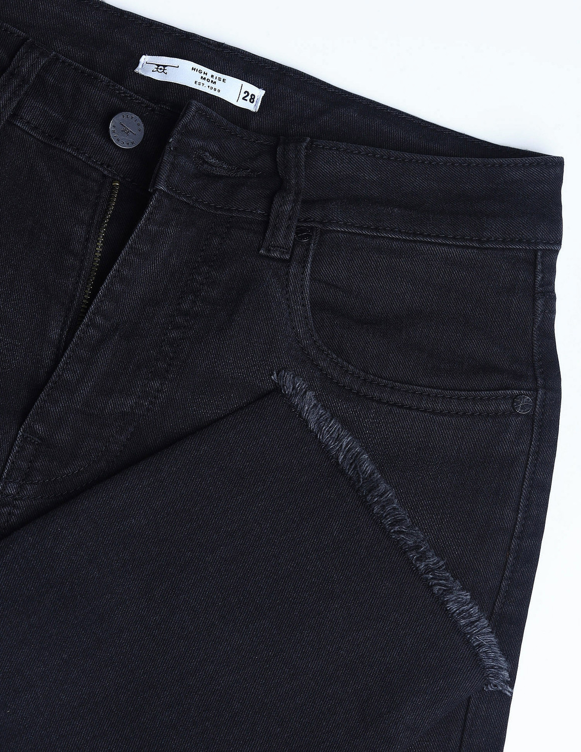 Image of FLYING MACHINE Straight Fit Women Black Jeans