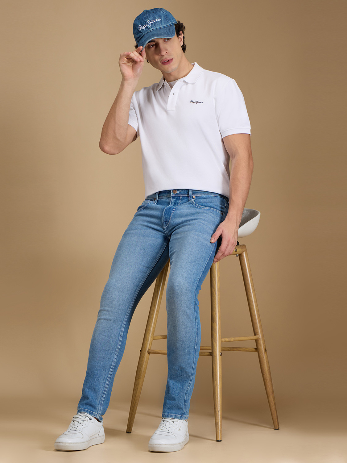 Image of Pepe Jeans Slim Men Light Blue Jeans