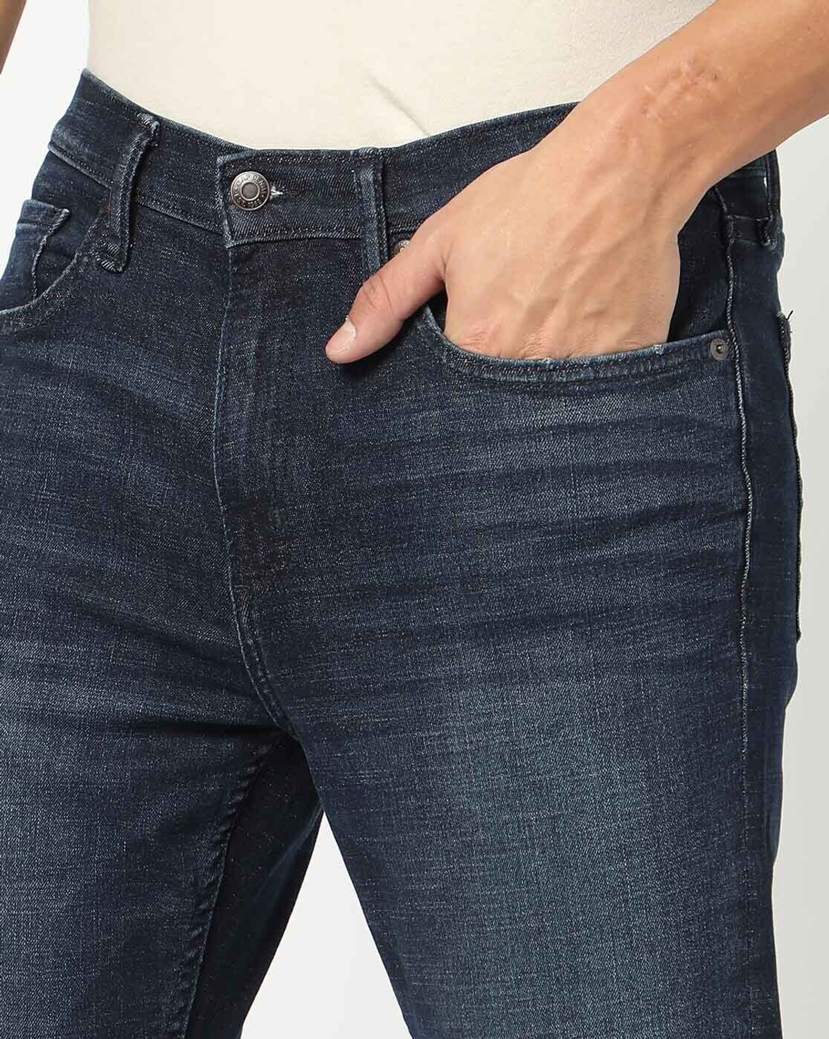 Image of GAP Skinny Men Dark Blue Jeans