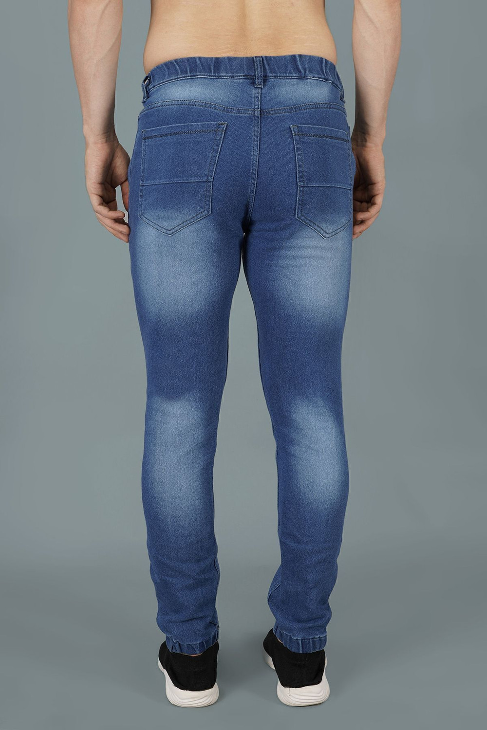 Image of NIVASU Jogger Fit Men Light Blue Jeans