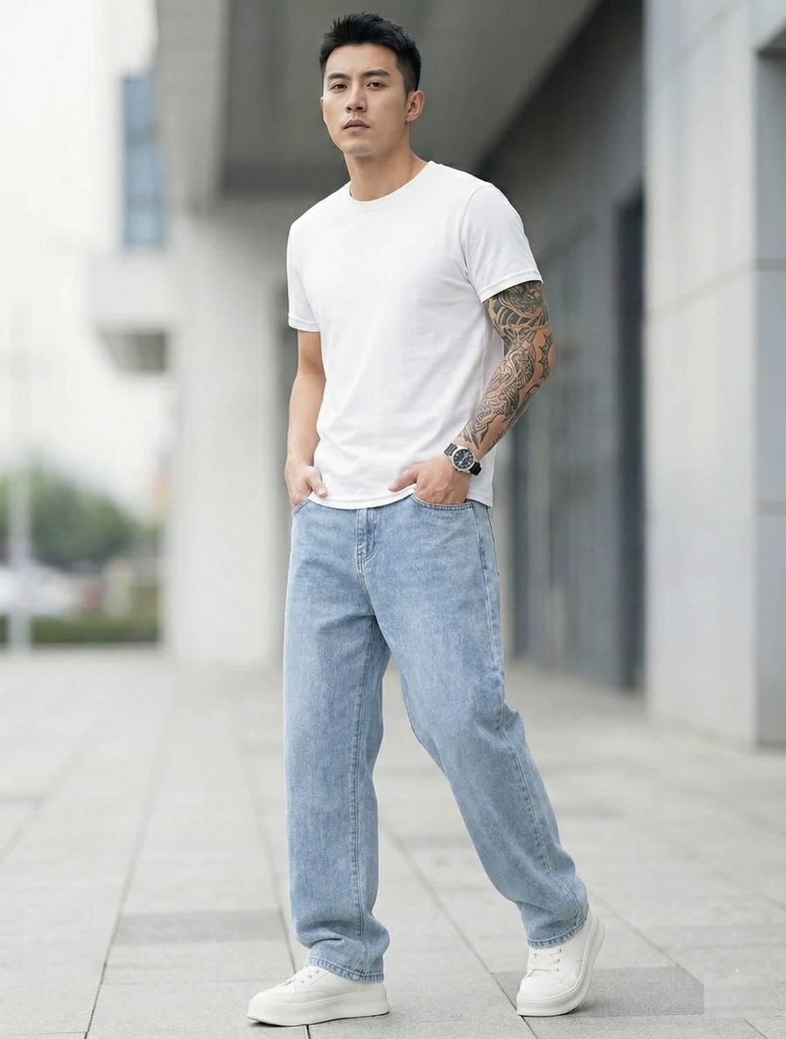 METRONAUT Relaxed Fit Men Light Blue Jeans - Image 5