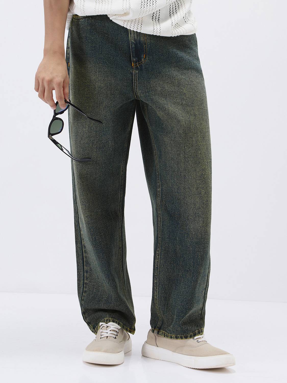 Urbano Fashion Loose Fit Men Dark Blue Jeans