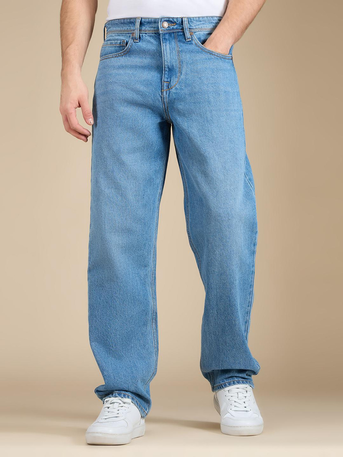 Image of Pepe Jeans Relaxed Fit Men Blue Jeans