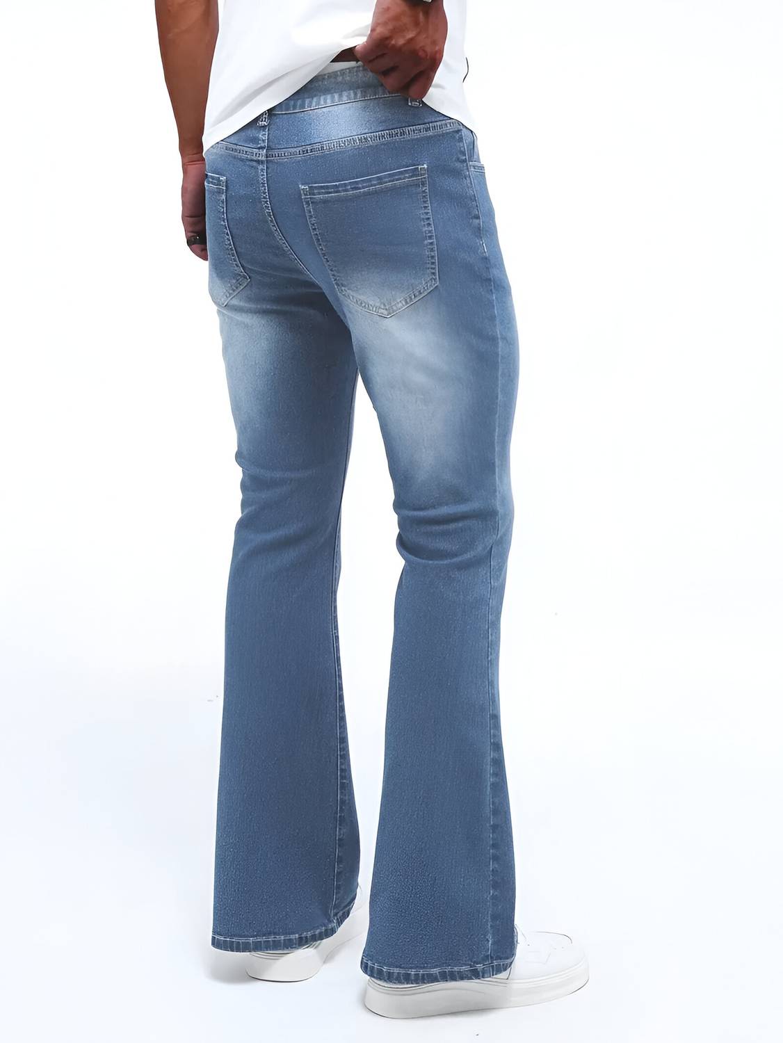 BEN MARTIN Boot-Leg Men Light Blue Jeans - Image 3