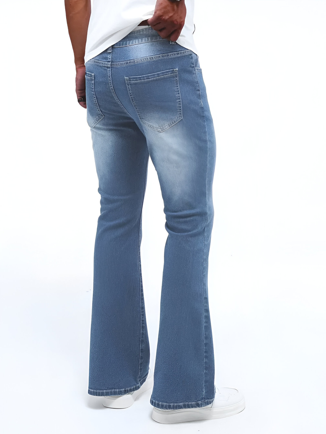 Image of BEN MARTIN Boot-Leg Men Light Blue Jeans