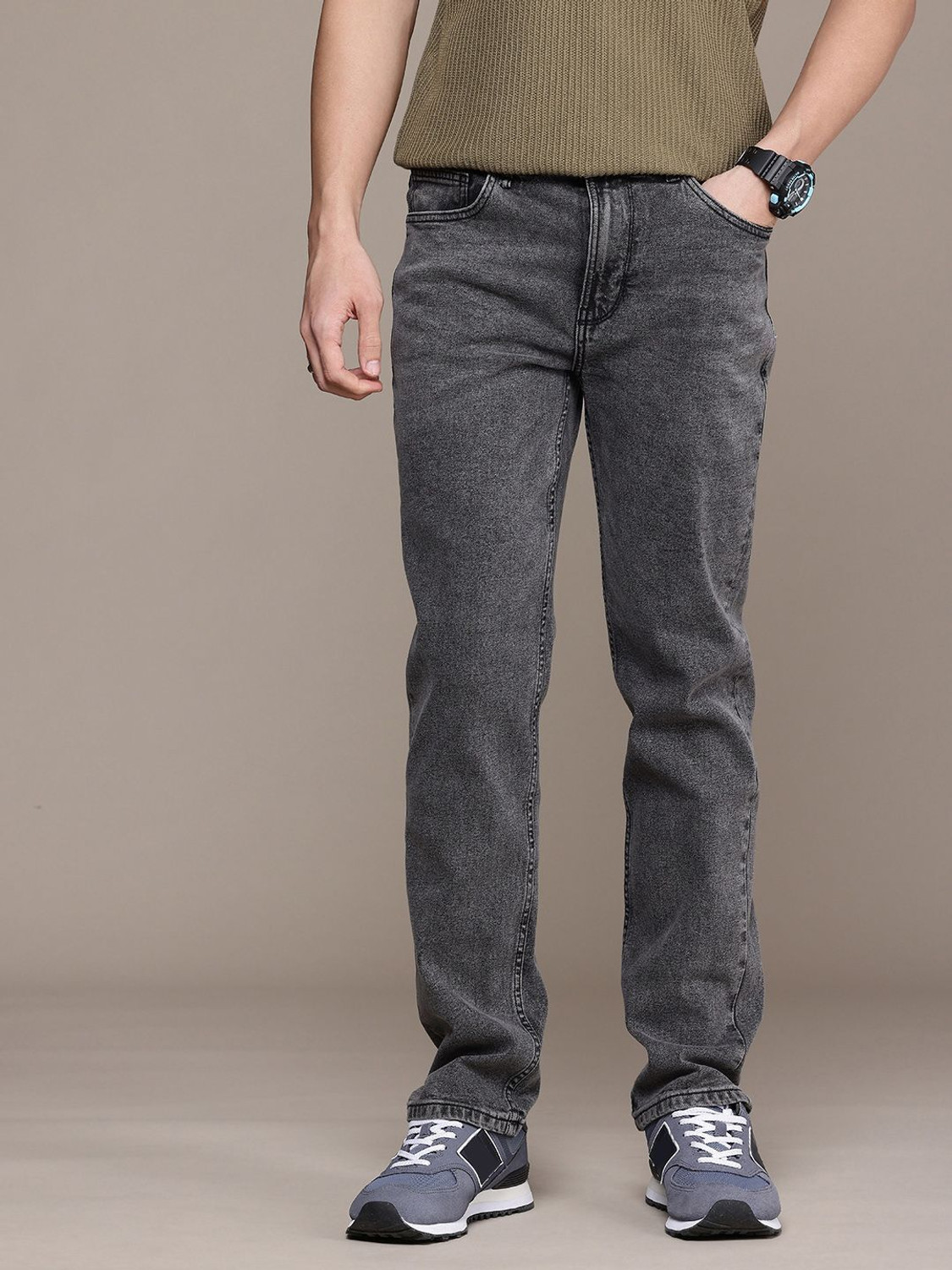 Image of Roadster Regular Men Black Jeans