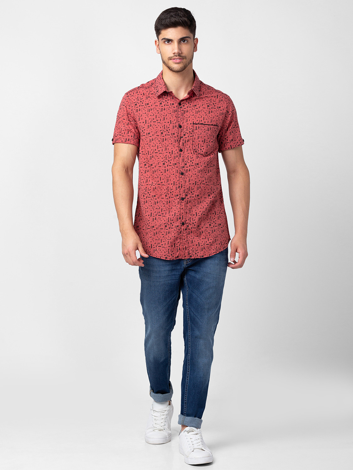 Image of Spykar Slim Men Blue Jeans