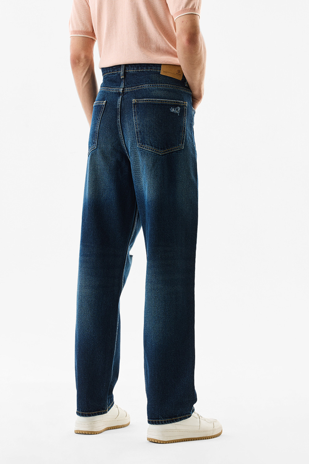 Image of Snitch Loose Fit Men Blue Jeans