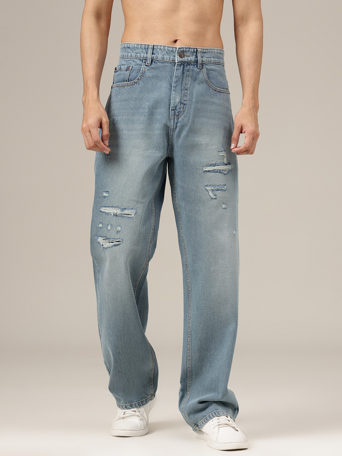 Image of DENNISON Loose Fit Men Blue Jeans
