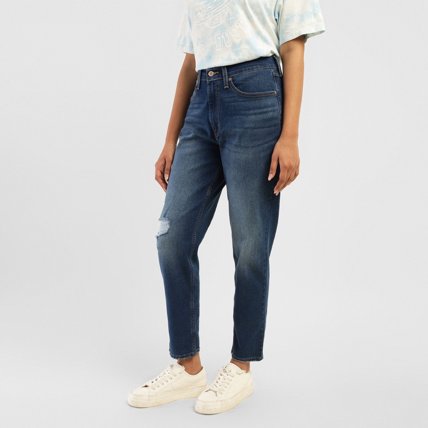 Image of LEVI'S Tapered Fit Women Blue Jeans
