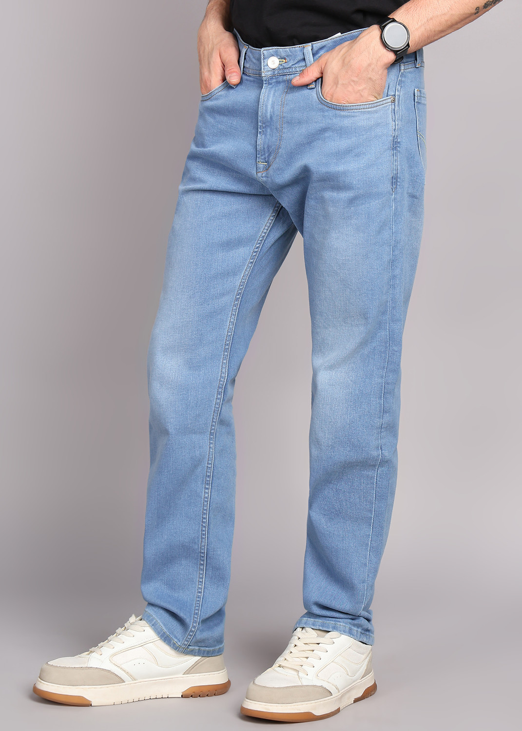 Image of KILLER Straight Fit Men Blue Jeans