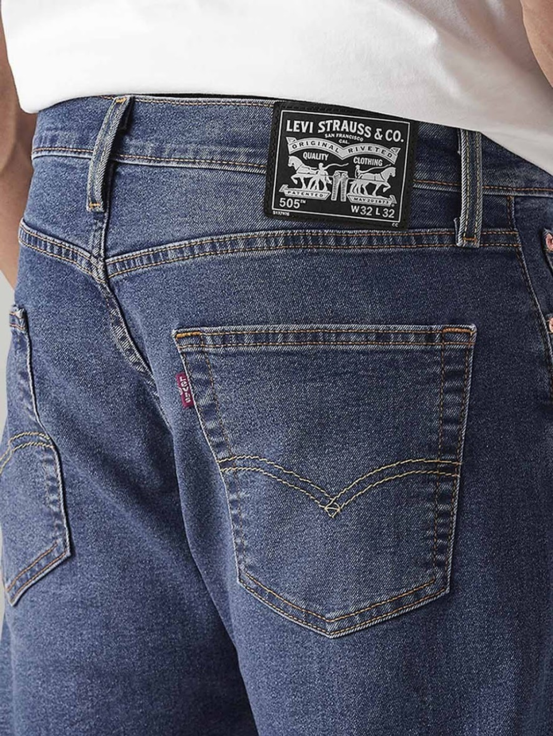Image of LEVI'S Straight Fit Men Blue Jeans