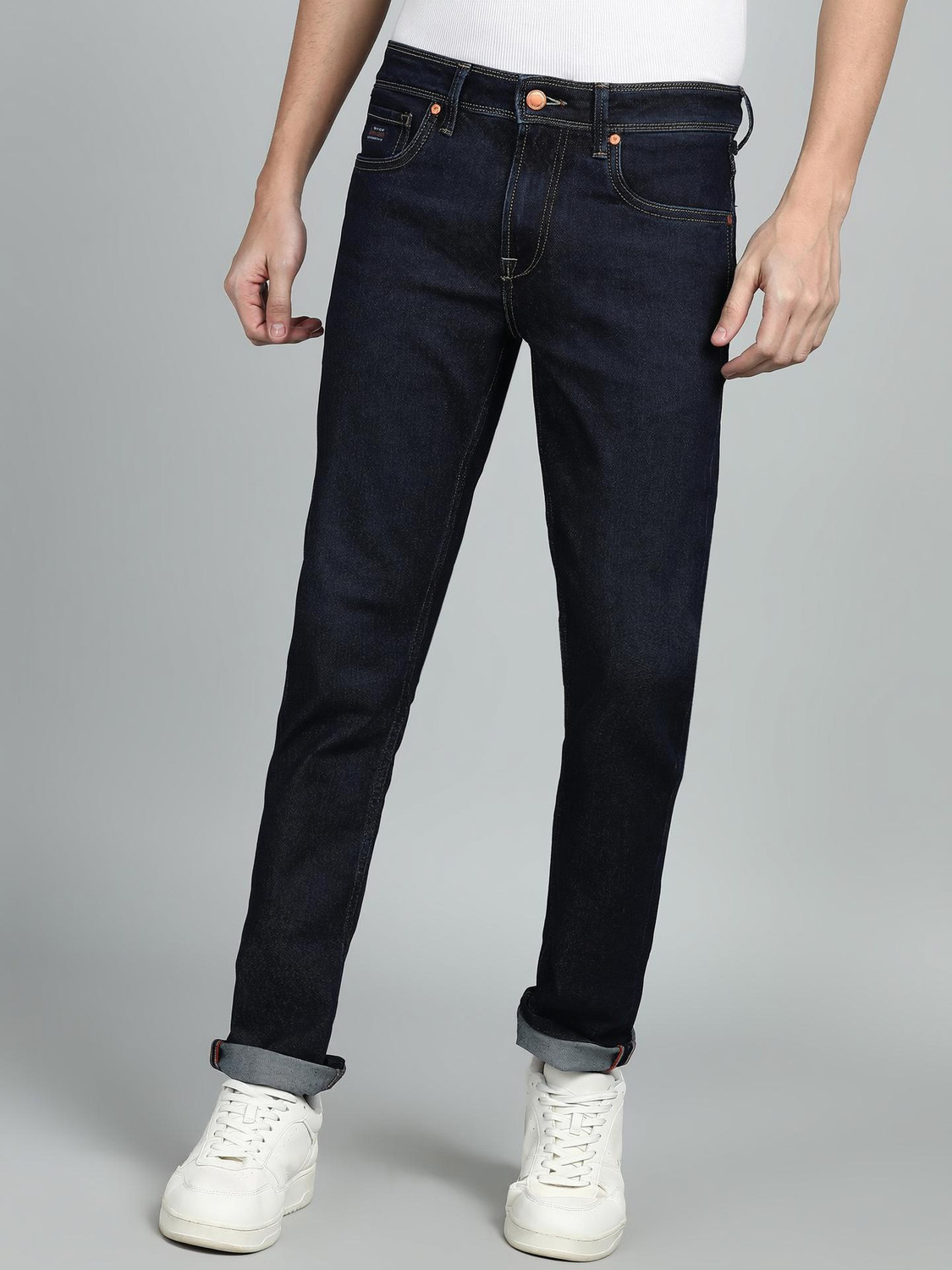 Image of KILLER Slim Men Dark Blue Jeans