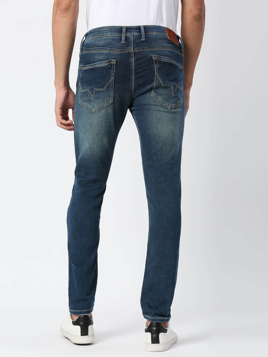 Image of Pepe Jeans Tapered Fit Men Blue Jeans