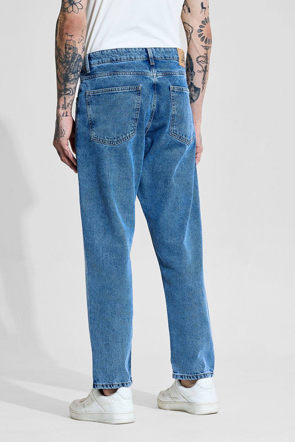 Image of Snitch Loose Fit Men Blue Jeans