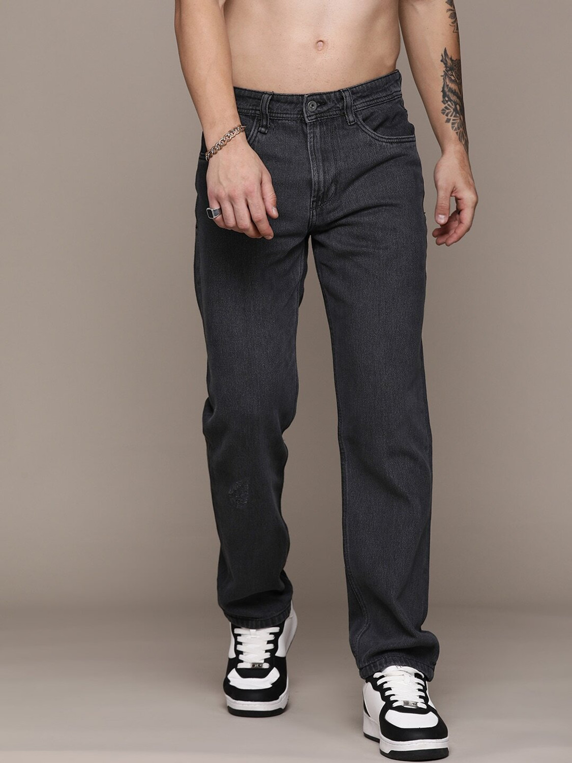 Image of Roadster Regular Men Black Jeans