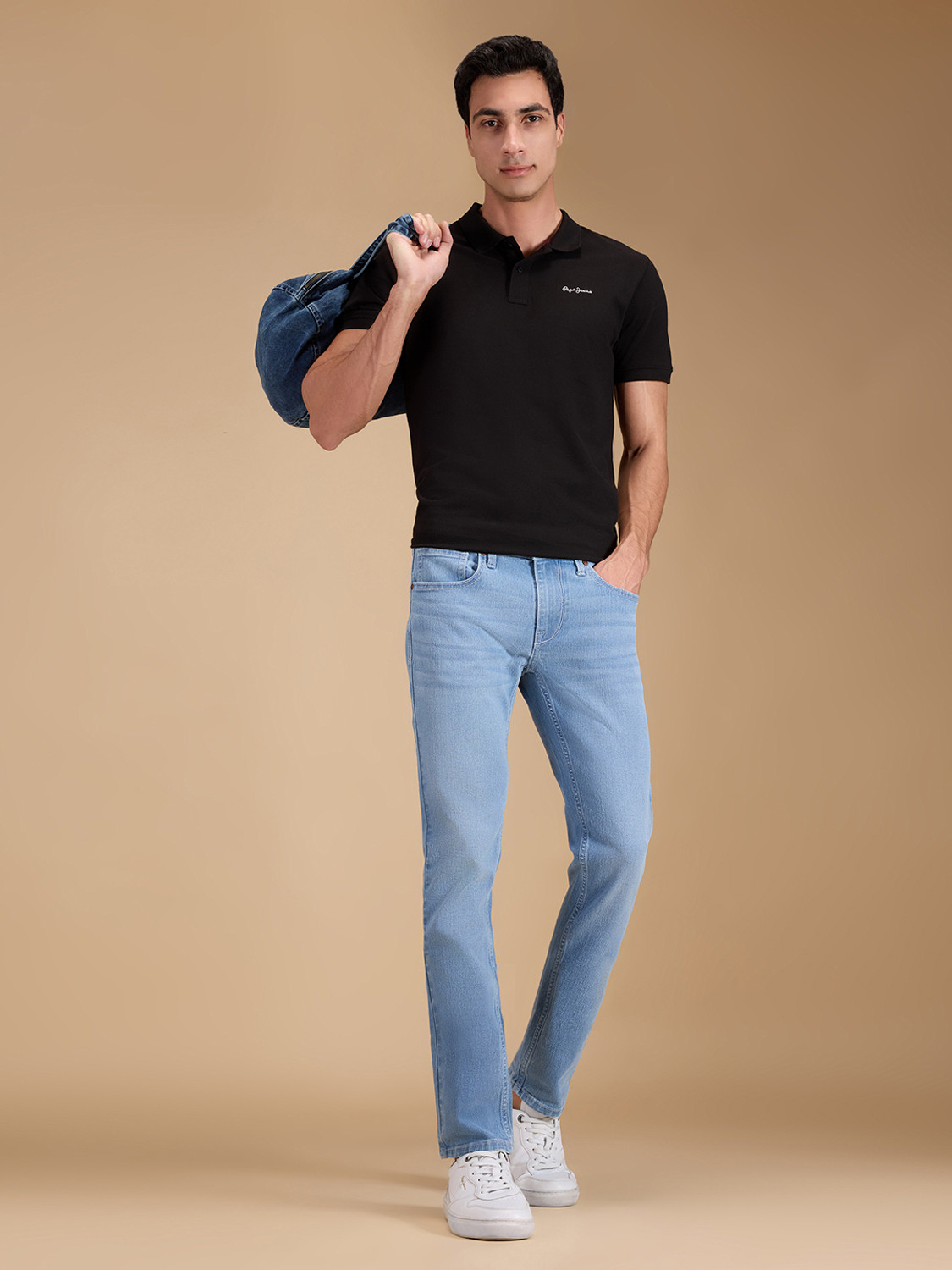 Image of Pepe Jeans Slim Men Light Blue Jeans