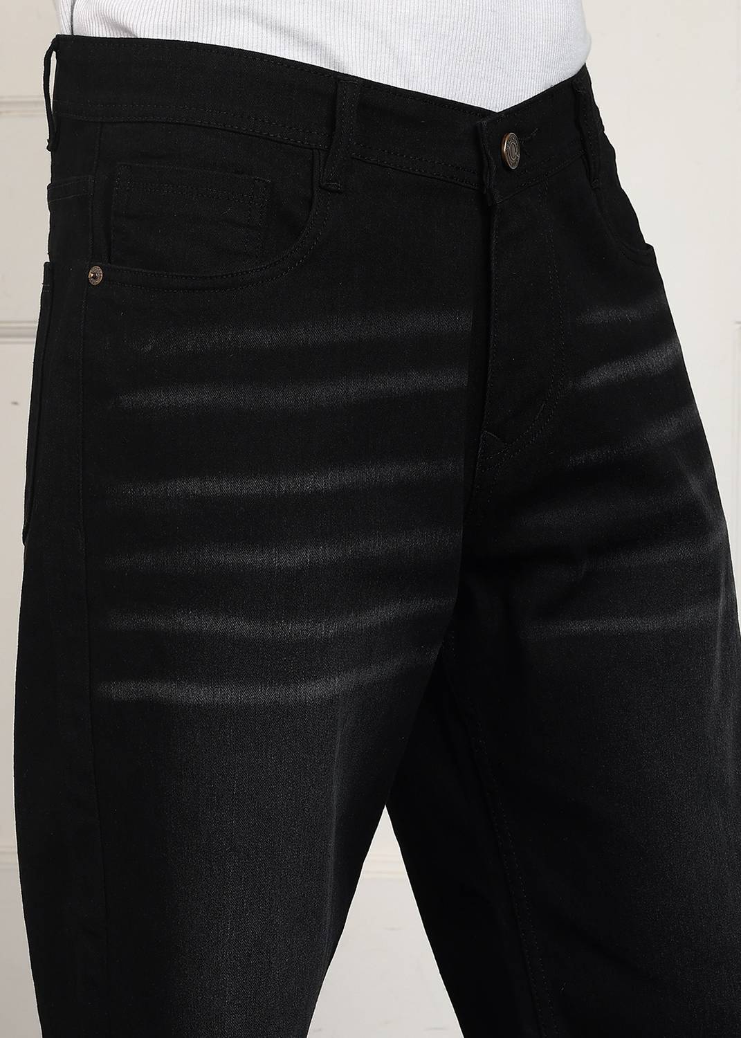 TRUE Loose Fit Men Black Jeans - Image 5