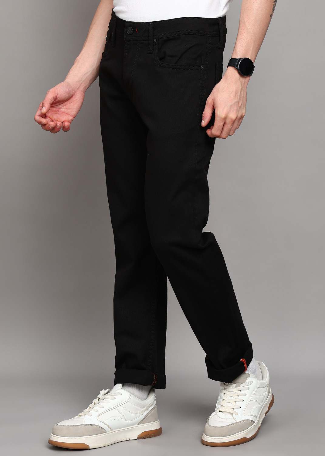 Image of KILLER Straight Fit Men Black Jeans