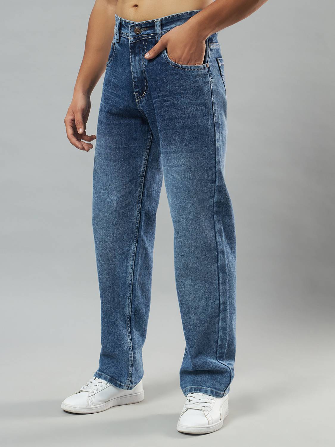 BREXX Straight Fit Men Blue Jeans - Image 3