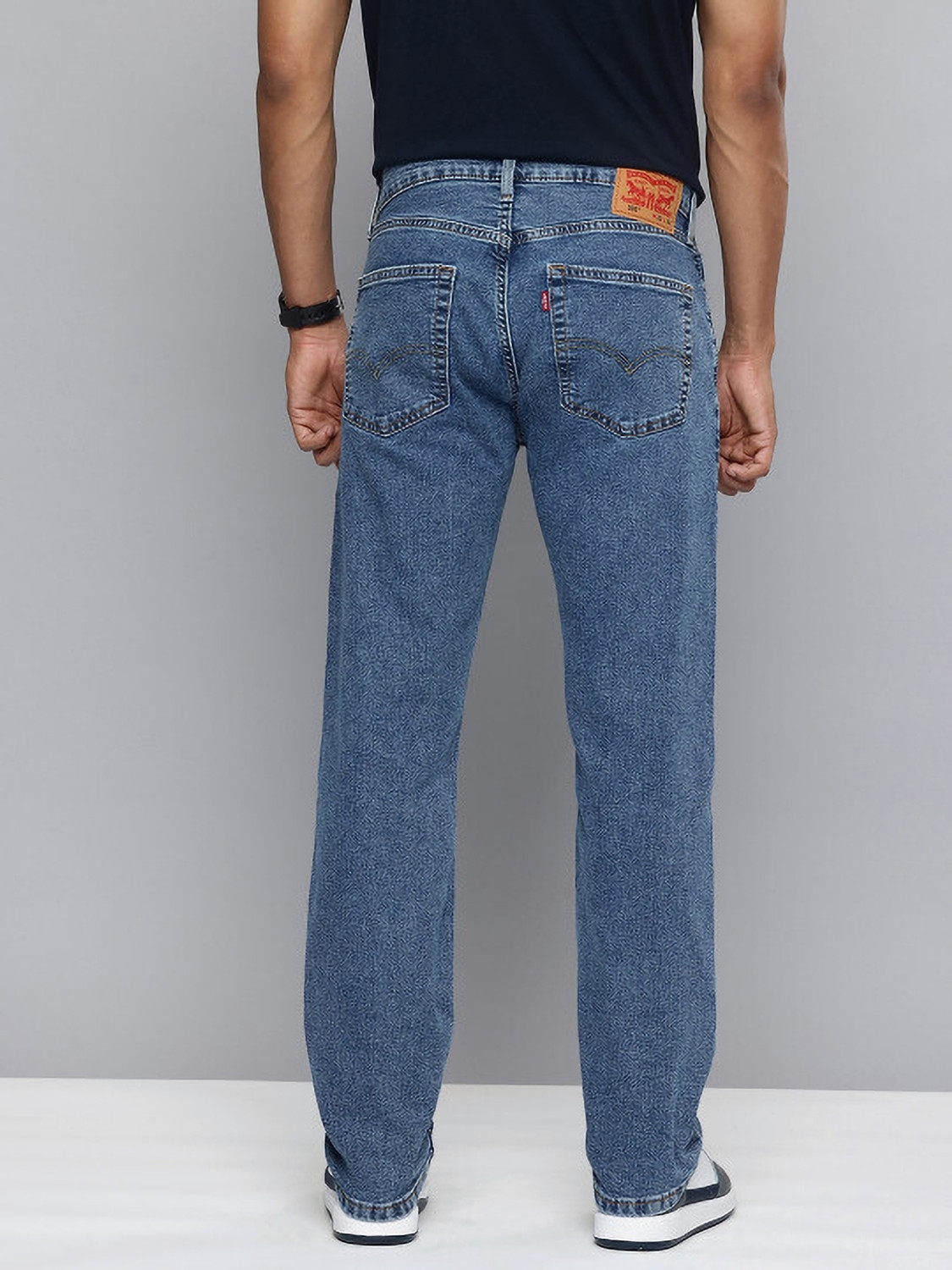 Image of LEVI'S 505 Straight Fit Men Blue Jeans
