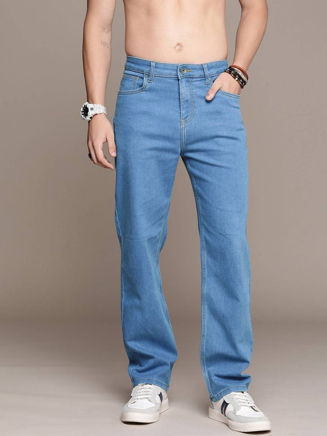 Roadster Straight Fit Men Blue Jeans - Image 4