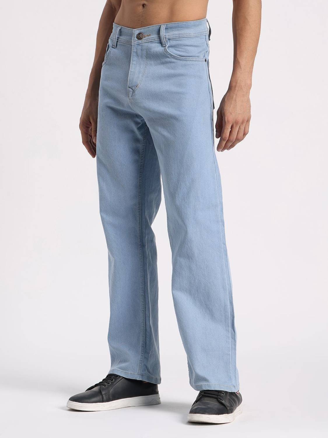 HANGERHOOD Straight Fit Men Blue Jeans - Image 3