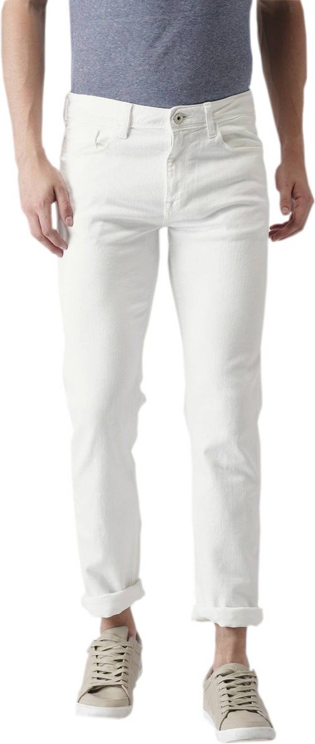 CALCIUM Slim Men White Jeans