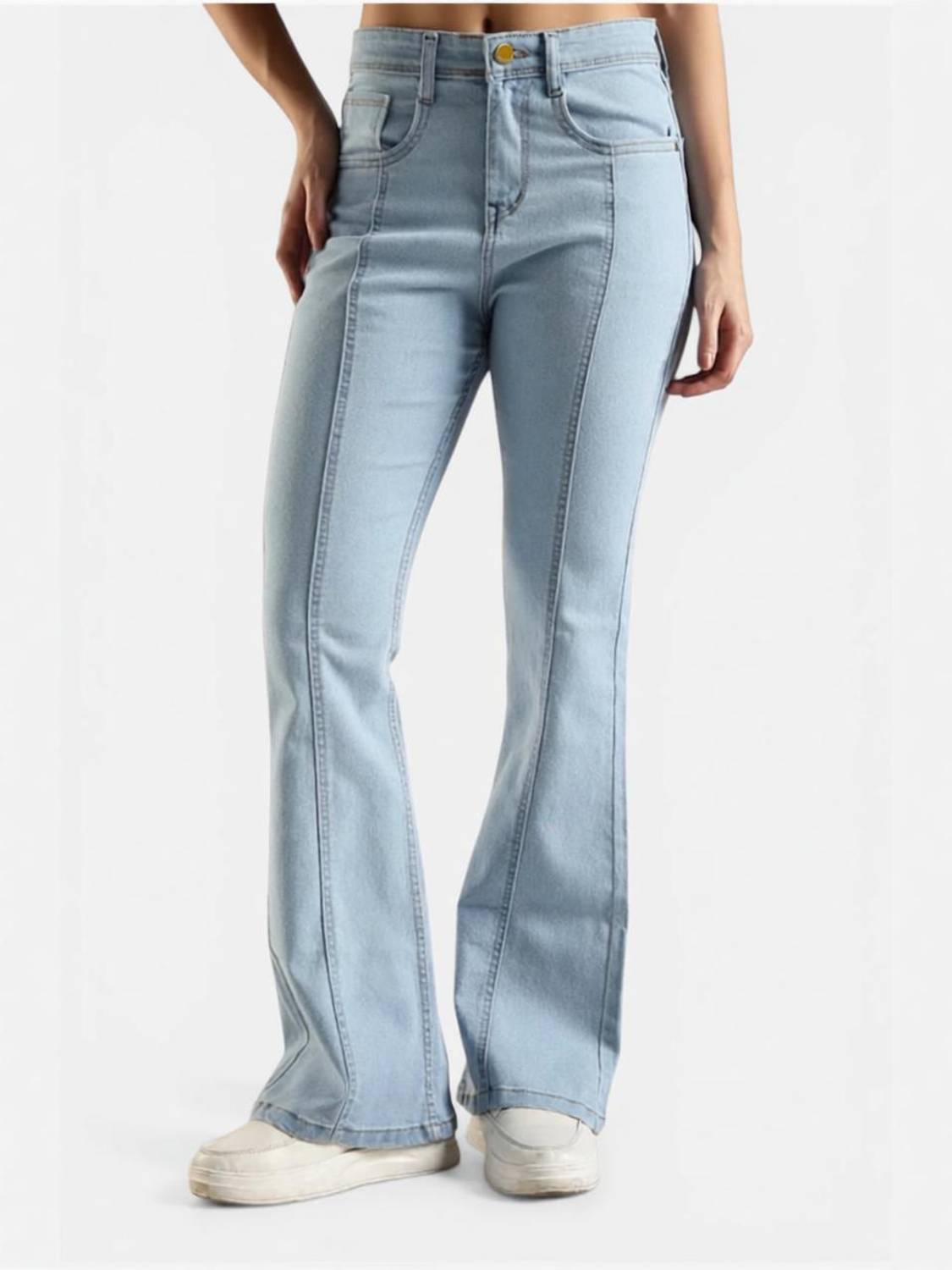 Angelo Boot-Leg Women Light Blue Jeans