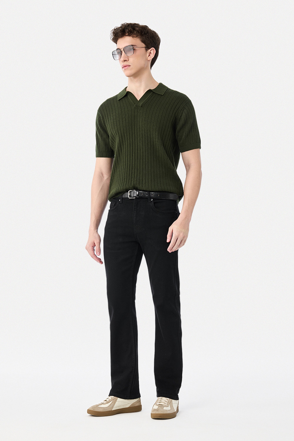 Image of Snitch Straight Fit Men Black Jeans