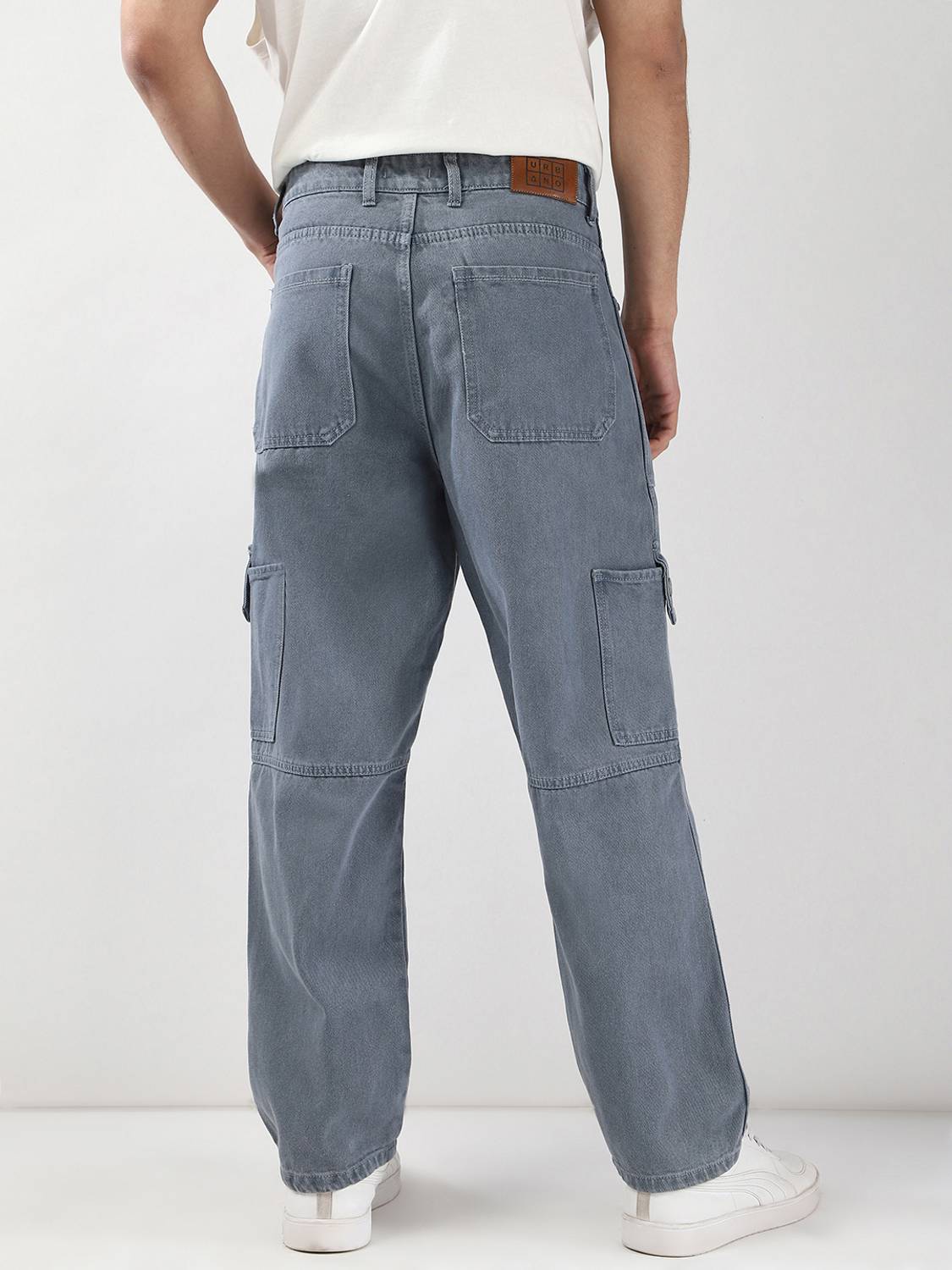 Urbano Fashion Loose Fit Men Light Blue Jeans - Image 3