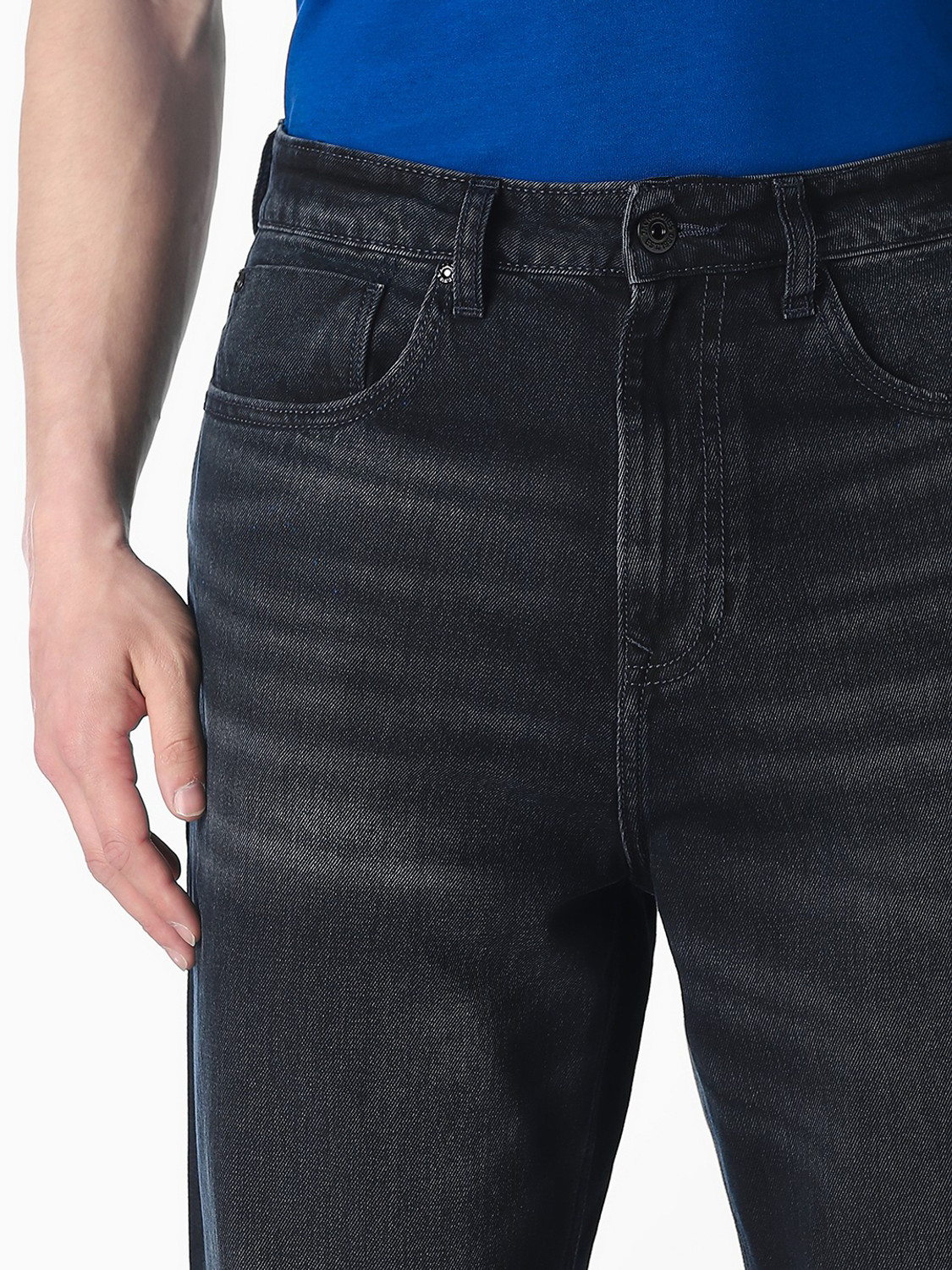 Image of JACK & JONES Loose Fit Men Dark Blue Jeans
