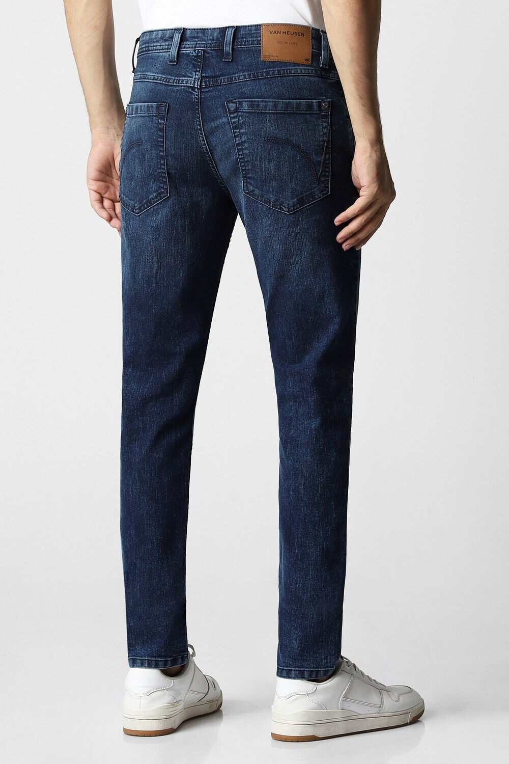 Image of VAN HEUSEN Skinny Men Dark Blue Jeans