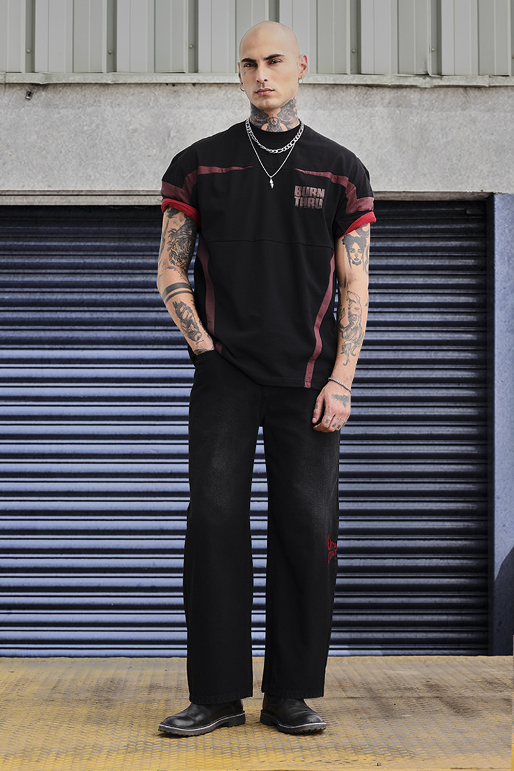 Image of Snitch Loose Fit Men Black Jeans