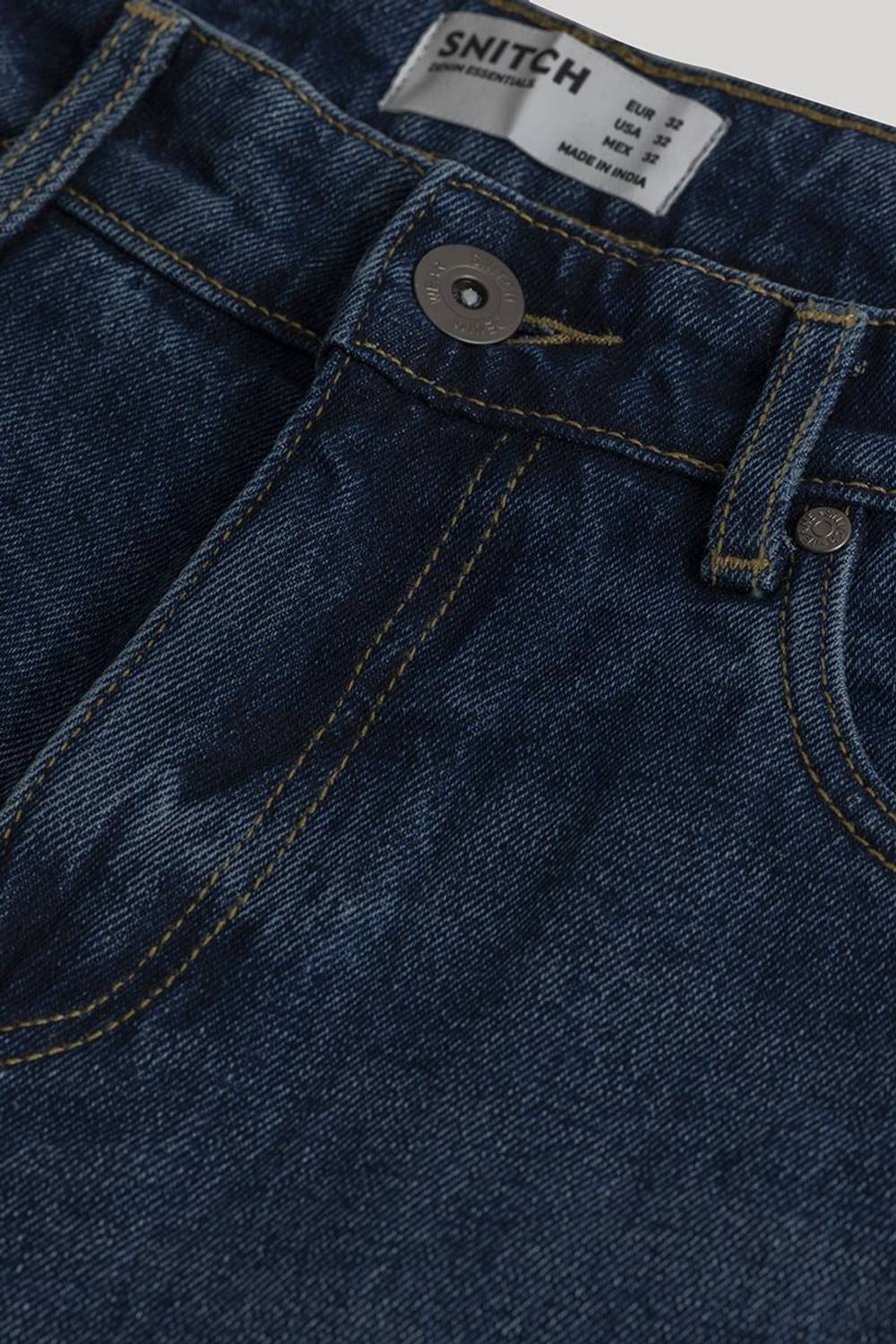 Snitch Loose Fit Men Blue Jeans - Image 4