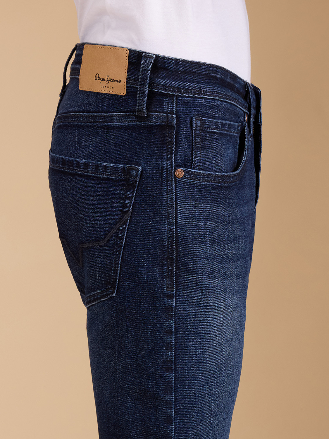 Image of Pepe Jeans Straight Fit Men Blue Jeans