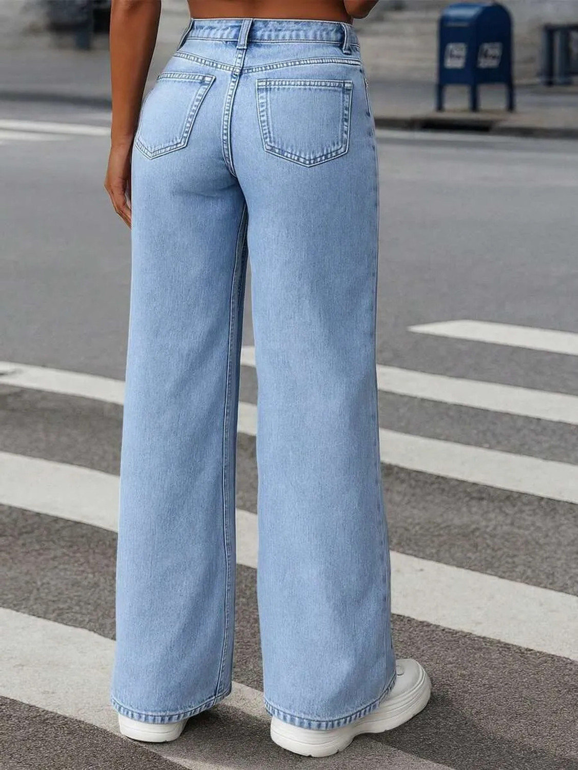 Image of R.Code by The Roadster Life Co. Straight Fit Women Light Blue Jeans
