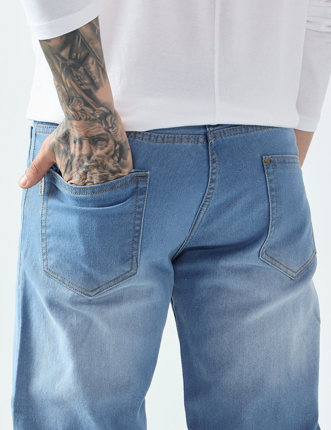 Image of DENIM LOOK Relaxed Fit Men Blue Jeans