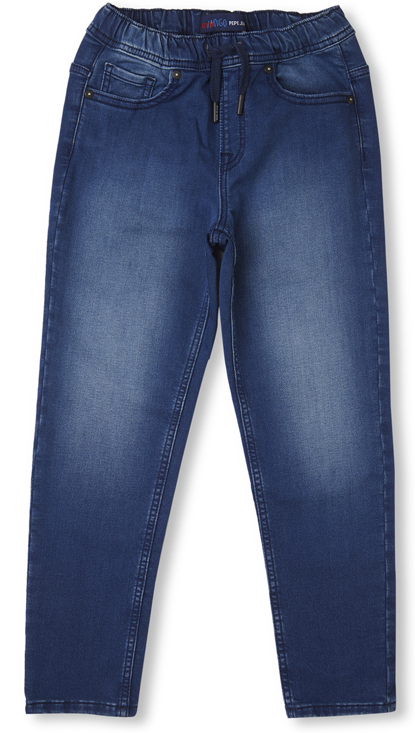 Image of Pepe Jeans Boys Jogger Fit Mid Rise Blue Jeans