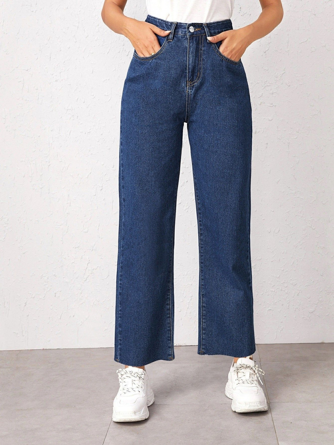 Image of KOTTY Regular Women Dark Blue Jeans