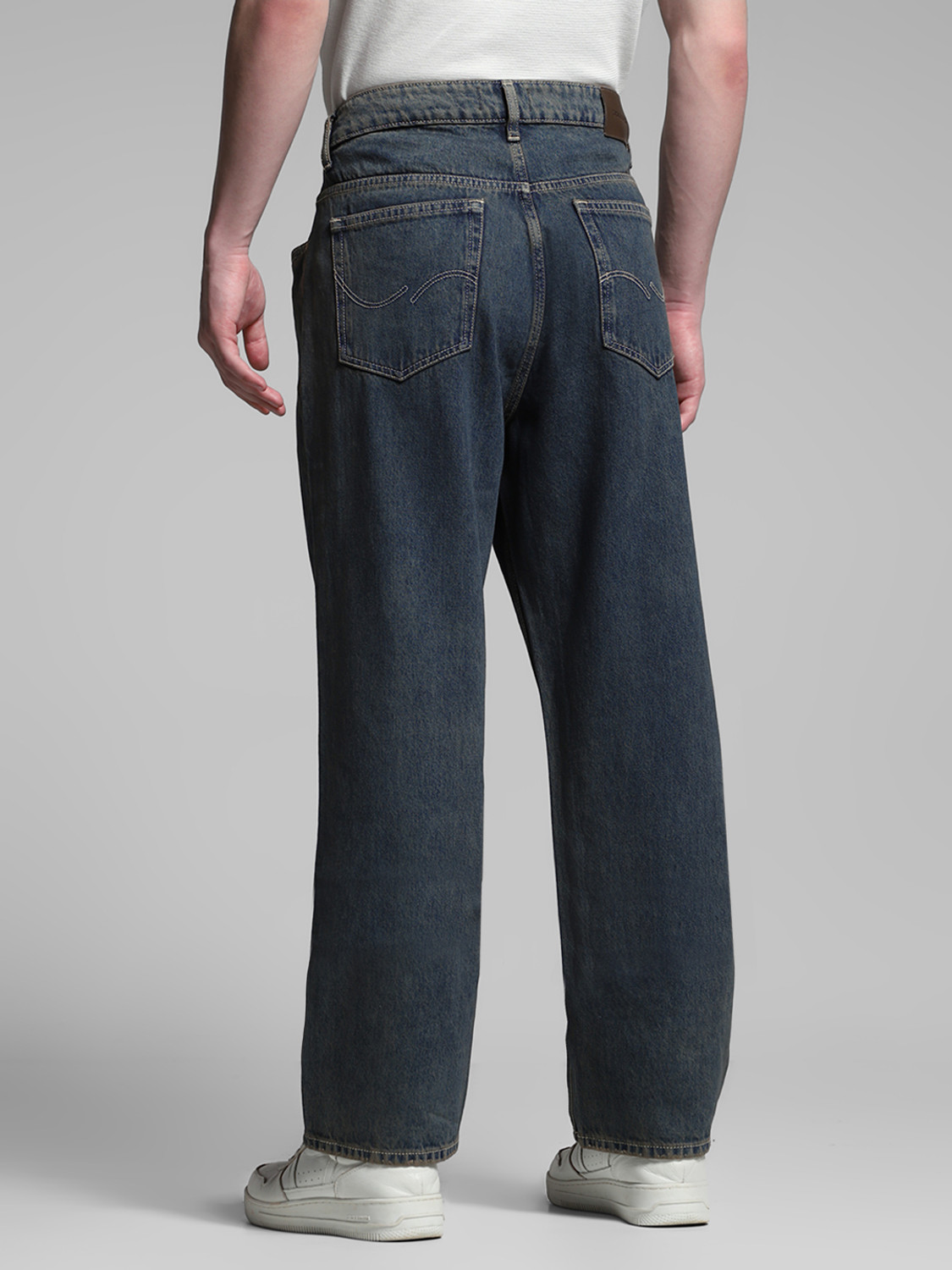 Image of JACK & JONES Loose Fit Men Dark Blue Jeans