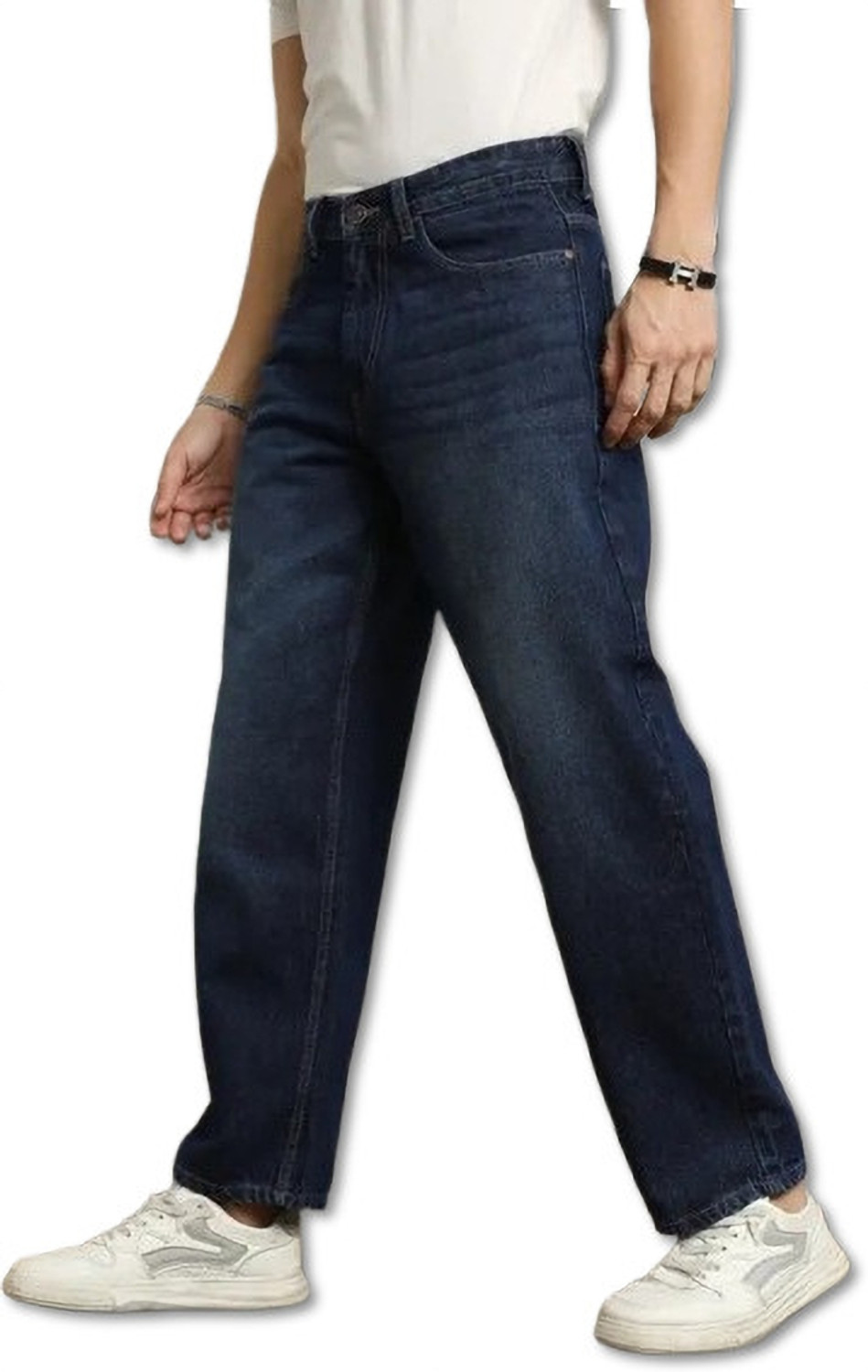Image of BREXX Relaxed Fit Men Dark Blue Jeans