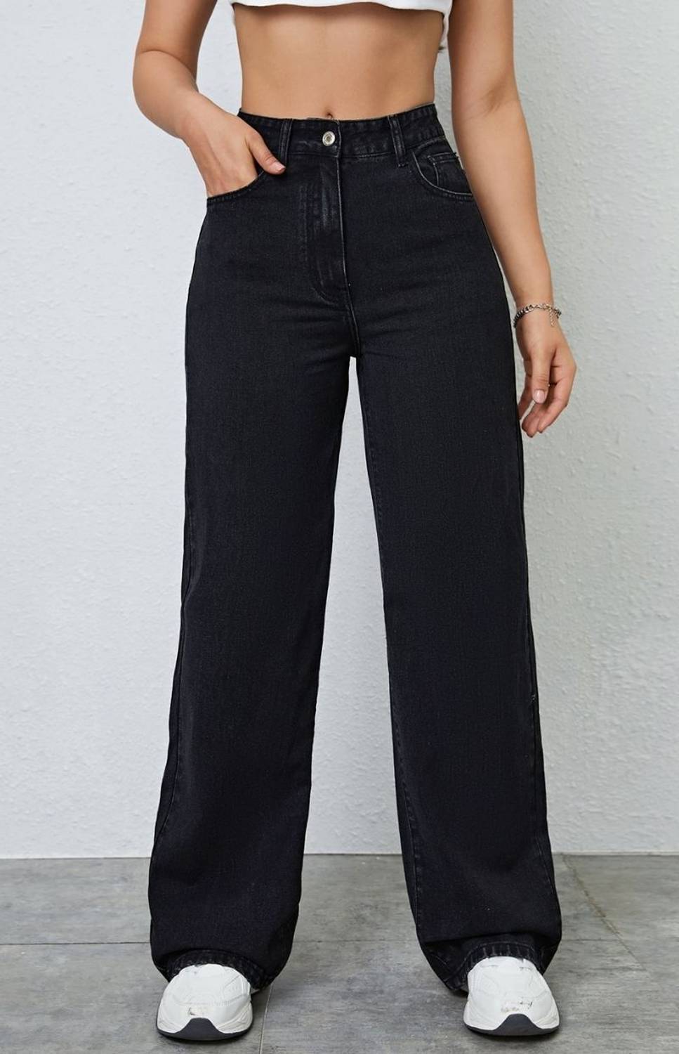 BLESSICA Relaxed Fit Women Black Jeans