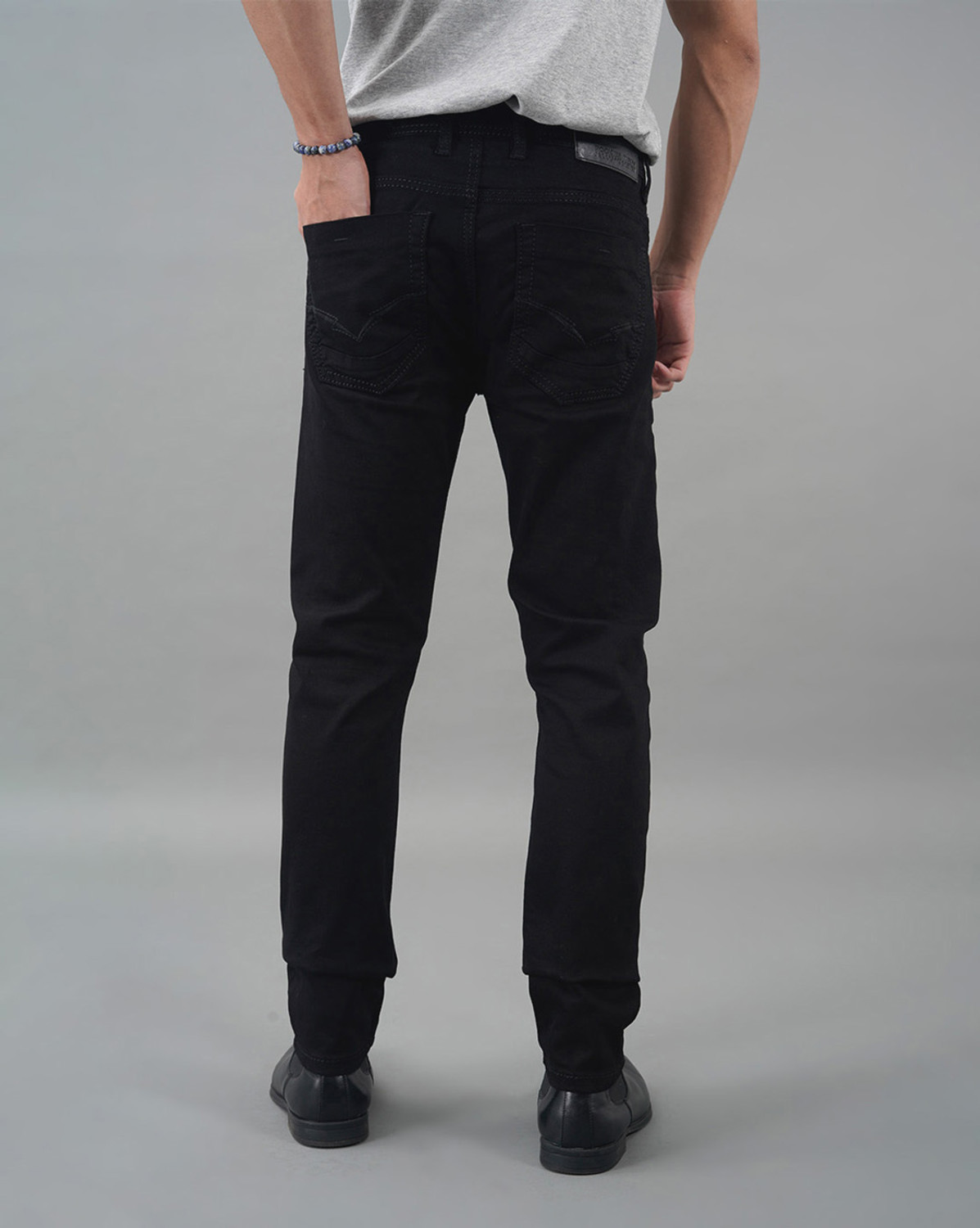 Image of ROOKIES Slim Men Black Jeans