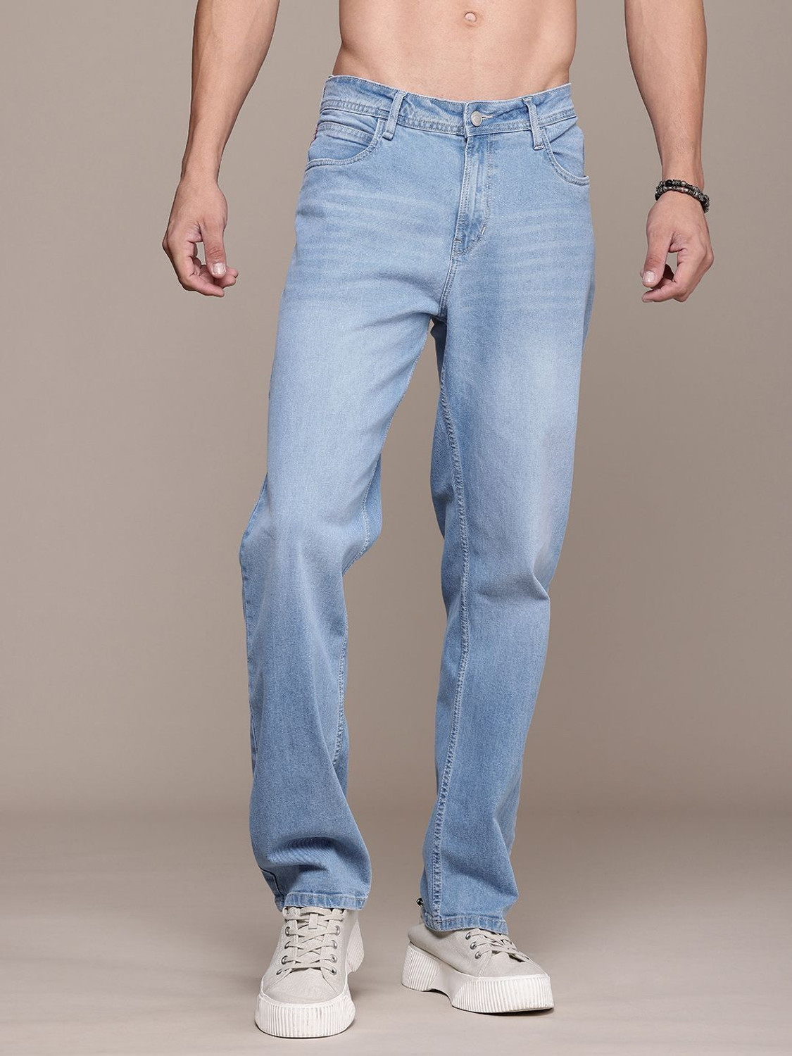 Image of Roadster Straight Fit Men Blue Jeans