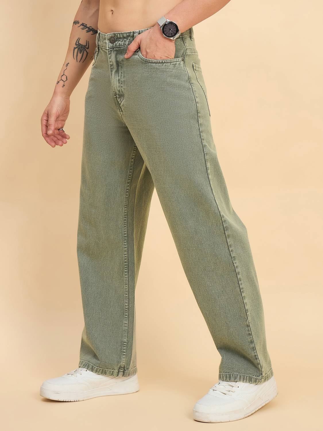 STUDIO NEXX Loose Fit Men Dark Blue Jeans - Image 2